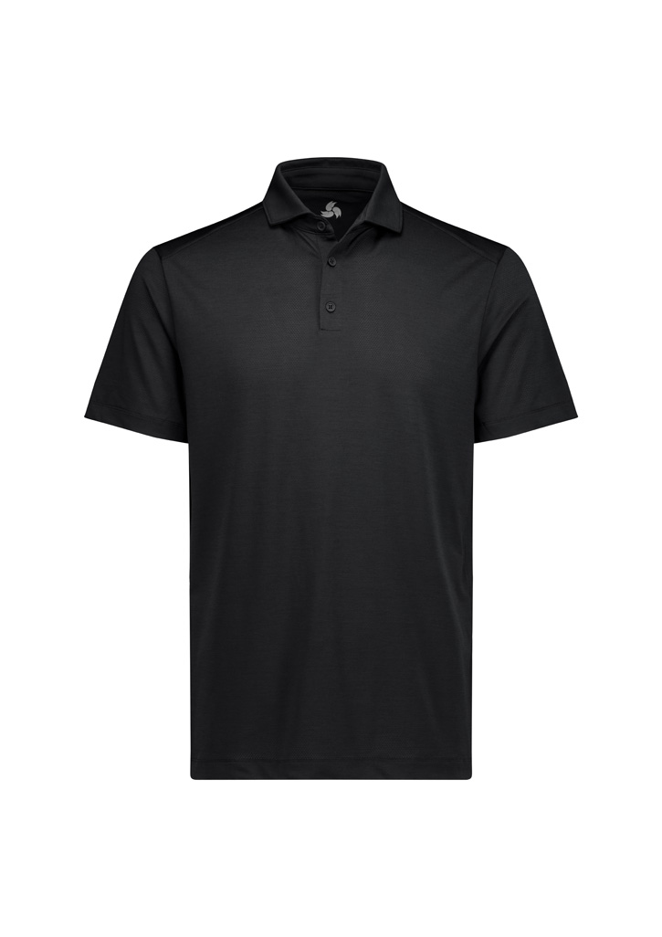 Mens Phoenix Short Sleeve Polo - Black