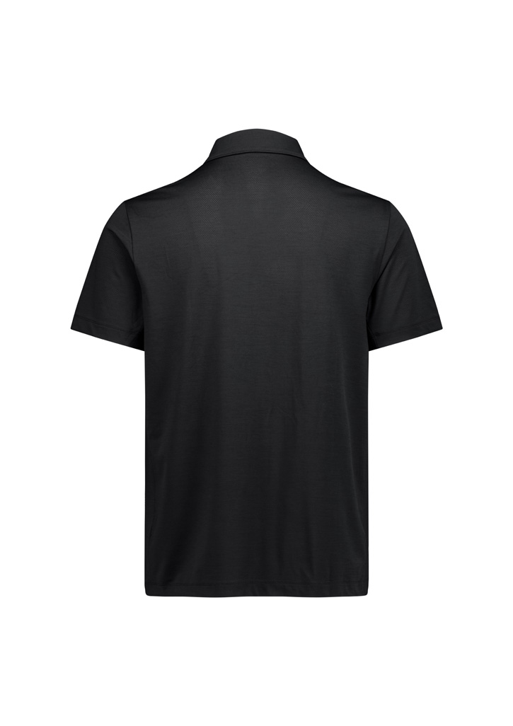 Mens Phoenix Short Sleeve Polo - Black - Image 2