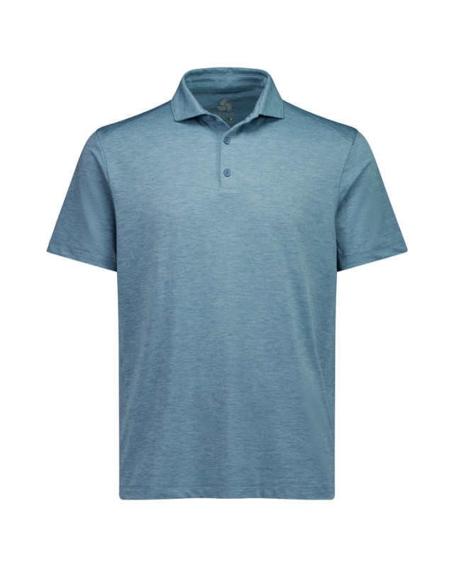 Mens Phoenix Short Sleeve Polo - Ocean Marle