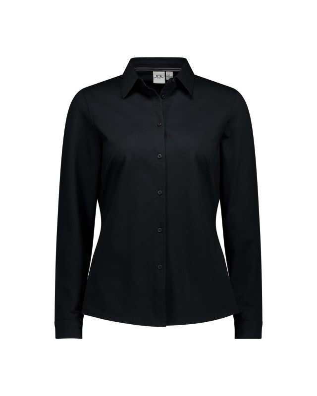 Womens Venture Long Sleeve Shirt - Black