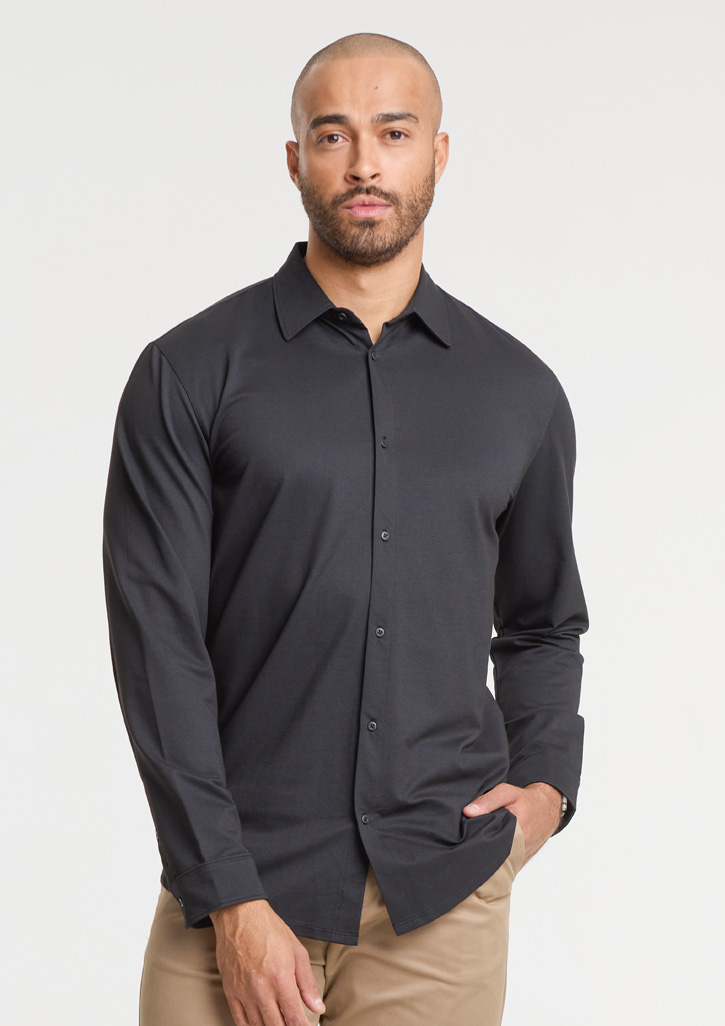 Mens Venture Long Sleeve Shirt - Black - Image 3
